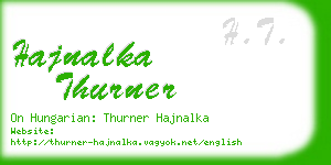 hajnalka thurner business card